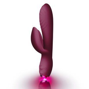 Вибратор - кролик Rocks Off Every Girl Burgundy с разноцветной LED-подсветкой картинка
