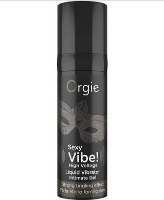 Рідкий вібратор високоінтенсивний Orgie Sexy Vibe! High Voltage, вібрація 10/10 (15 мл) зображення