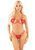 Сексуальний комплект Leg Avenue Open Cup Bra and Pearl String One Size, Red зображення