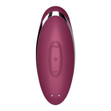 Вибростимулятор-пульсатор с эффектом постукивания пальцем Satisfyer Tap & Climax 2 Red картинка