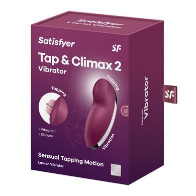 Вибростимулятор-пульсатор с эффектом постукивания пальцем Satisfyer Tap & Climax 2 Red картинка