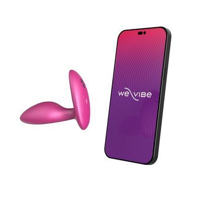 Анальна смарт-вібропробка з пультом ДК We-Vibe Ditto+ Cosmic Pink (діаметр 3,3 см) зображення