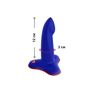 Фаллоимитатор для точки G на присоске Fun Factory LIMBA FLEX Electric Blue, размер S (диаметр 3 см) картинка