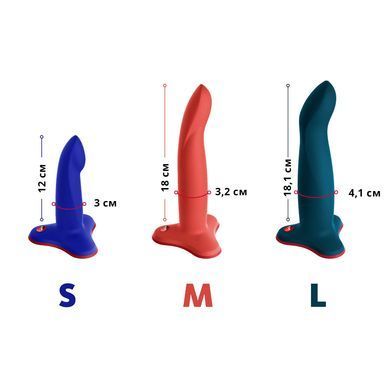 Фаллоимитатор для точки G на присоске Fun Factory LIMBA FLEX Electric Blue, размер S (диаметр 3 см) картинка