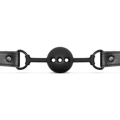 Кляп силиконовый Bedroom Fantasies Ball Gag Breathable Silicone Black (диаметр 4,1 см) картинка