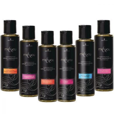 Масажна олія з феромонами їстівна Sensuva Me&You Berry Flirty (Wild Berries) 59 мл зображення
