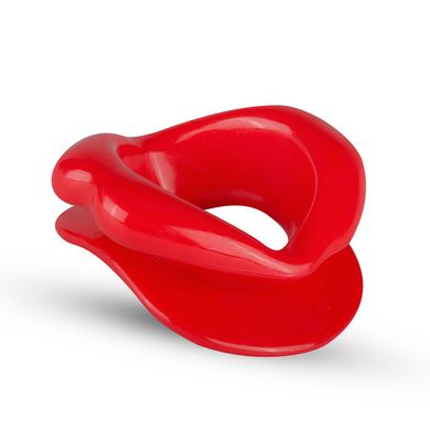 Силиконовая капа-расширитель для рта в форме губ XOXO Blow Me A Kiss Mouth Gag Red (капа-губы) картинка