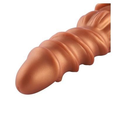 Силіконовий дилдо на присосці Hismith Spiral Grain Silicone Dildo Monster Series (діаметр 2,7 см) зображення