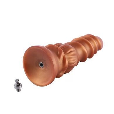 Силіконовий дилдо на присосці Hismith Spiral Grain Silicone Dildo Monster Series (діаметр 2,7 см) зображення
