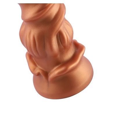 Силіконовий дилдо на присосці Hismith Spiral Grain Silicone Dildo Monster Series (діаметр 2,7 см) зображення