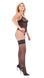 Спокусливий корсет + трусики Passion ECO LEAFA CORSET black, розмір L/XL картинка 11