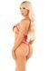 Сексуальний комплект Leg Avenue Open Cup Bra and Pearl String One Size, Red картинка 2