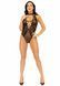 Ажурне боді з імітацією шнурівки Leg Avenue Net and lace halter bodysuit OS Black картинка 10