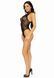 Ажурне боді з імітацією шнурівки Leg Avenue Net and lace halter bodysuit OS Black картинка 11