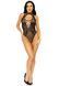 Ажурне боді з імітацією шнурівки Leg Avenue Net and lace halter bodysuit OS Black картинка 9