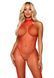 Бодістокінг у велику сітку з доступом Leg Avenue Racer neck bodystocking Red картинка 3