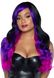 Перука довга Leg Avenue Allure Multi Color Wig Black/Purple, чорно-фіолетова картинка 1