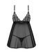 Сексуальный пеньюар и трусики Obsessive Blomentis babydoll & thong, размер M/L картинка 4