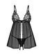 Сексуальный пеньюар и трусики Obsessive Blomentis babydoll & thong, размер M/L картинка 3
