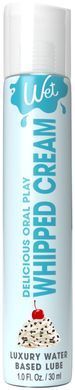 Їстівний лубрикант на водній основі без цукру Wet Oral Play Whipped Cream, збиті вершки (30 мл) зображення
