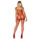 Бодістокінг у велику сітку з доступом Leg Avenue Racer neck bodystocking Red картинка 2