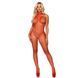 Бодістокінг у велику сітку з доступом Leg Avenue Racer neck bodystocking Red картинка 1