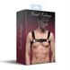 Чоловіча портупея на груди з натуральної шкіри Feral Feelings Bulldog Harness Black картинка 3