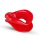 Силиконовая капа-расширитель для рта в форме губ XOXO Blow Me A Kiss Mouth Gag Red (капа-губы) картинка 3