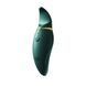 Вібратор 2в1 з язичком та кристалом Swarovski Zalo Hero Jewel Green (діаметр 4,3 см) зображення
