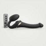 Фото Безремневой вибрострапон с вакуумной стимуляцией Strap-On-Me MULTI ORGASM Black, размер S