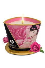 Масажна свічка з афродизіаками Shunga MASSAGE CANDLE Rose Petals троянда (170 мл) зображення