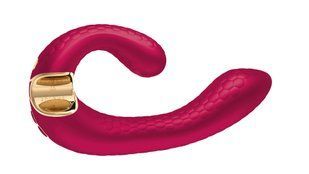 Вагінально-кліторальний вібратор Shunga Miyo Intimate Massager Raspberry (діаметр 3,7 см) зображення