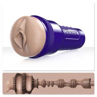 Мастурбатор-вагина Fleshlight Boost Bang, плавные кольца Turbo Tech картинка