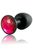 Анальная пробка с красным кристаллом и шариком внутри Dorcel Geisha Plug Ruby M (диаметр 3,2 см) картинка