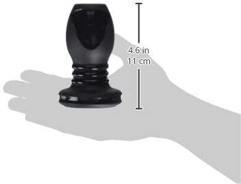 Анальний тунель Doc Johnson Platinum Premium Silicone The Stretch Medium Black (діаметр 5,1 см) зображення