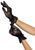 Ажурные короткие перчатки Leg Avenue Floral lace wristlength gloves Black картинка