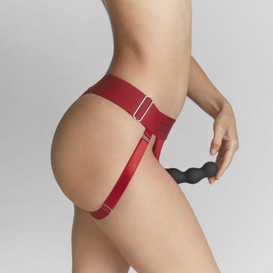 Трусики для страпона Strap-On-Me HARNAIS LINGERIE UNIQUE One Size RED зображення