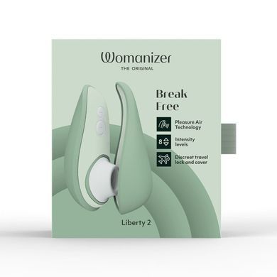 Вакуумний кліторальний стимулятор Womanizer Liberty 2 Sage зображення