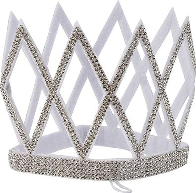 Корона зі стразами Leg Avenue Faux rhinestone die cut crown Silver зображення