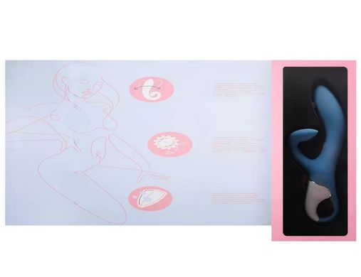 Вібратор кролик із потрійним відростком Satisfyer Embrace me Turquoise (діаметр 3,6 см) зображення
