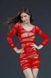 Напівпрозора сукня з руквами Moonlight Model 04 Red, розмір XS-L  картинка 2