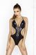 Еротичне боді під латекс Passion Erotic Line JEAN BODY black XXL/XXXL картинка 1