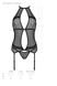 Прозрачный корсет с пажами и кружевом + стринги Passion SATARA CORSET black, размер L/XL картинка 12