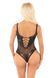 Боді-сітка зі стразами Leg Avenue Rhinestone Net and Lace Bodysuit One Size, Black картинка 2