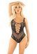 Боді-сітка зі стразами Leg Avenue Rhinestone Net and Lace Bodysuit One Size, Black картинка 1