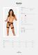 Очаровательный пояс для чулок с кружевом Obsessive Medilla garter belt, размер XS/S картинка 5