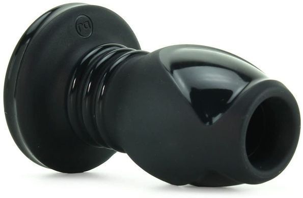 Анальний тунель Doc Johnson Platinum Premium Silicone The Stretch Medium Black (діаметр 5,1 см) зображення