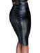 Юбка-карандаш на молнии со шнуровкой Noir Handmade F152 Powerwetlook pencil skirt, размер S картинка 1