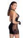 Платье с сетчатыми вставками Noir Handmade F238 Short tulle dress with powerwetlook inserts, размер S картинка 2
