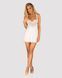 Еротична сорочка Obsessive Amor Blanco underwire chemise & thong white, розмір S/M картинка 1